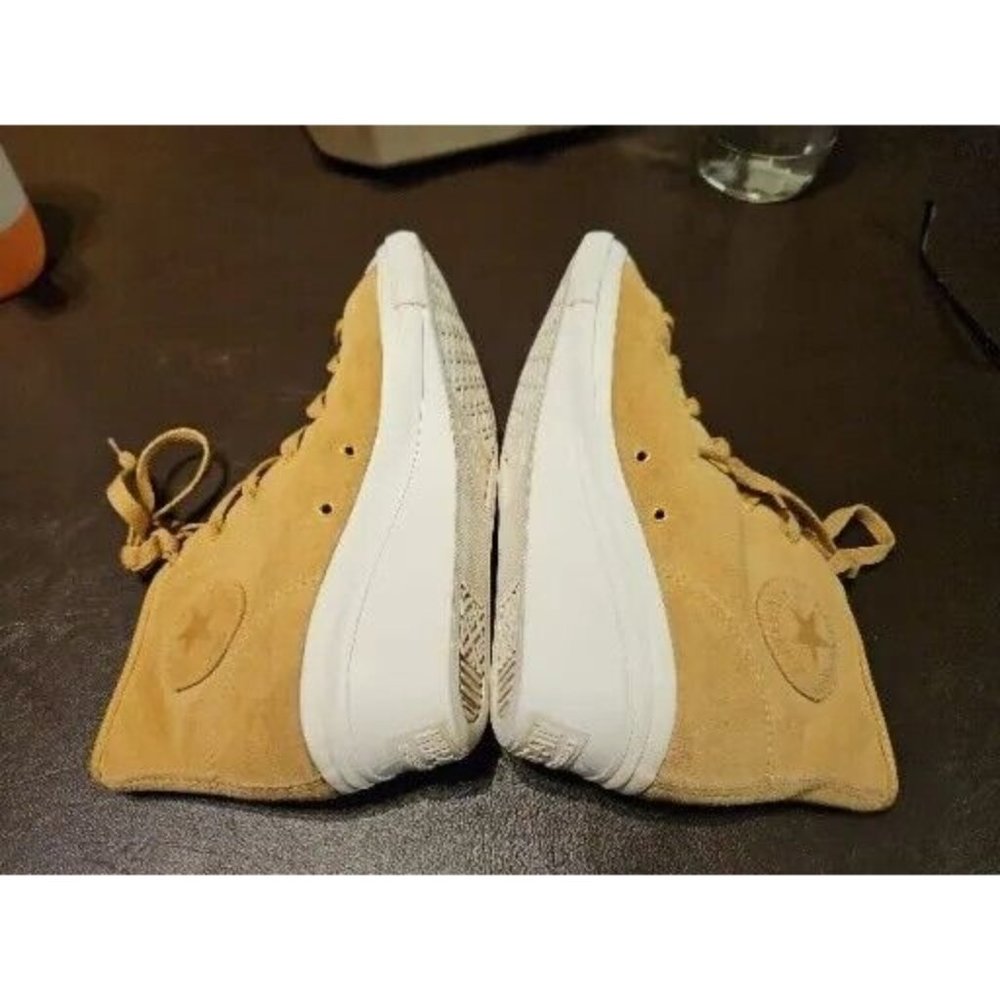 Rare Immaculate SIZE 6 Preloved high heel Converse AllStar Suede thin fur lining - Picture 11 of 16